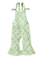 green daisy overalls