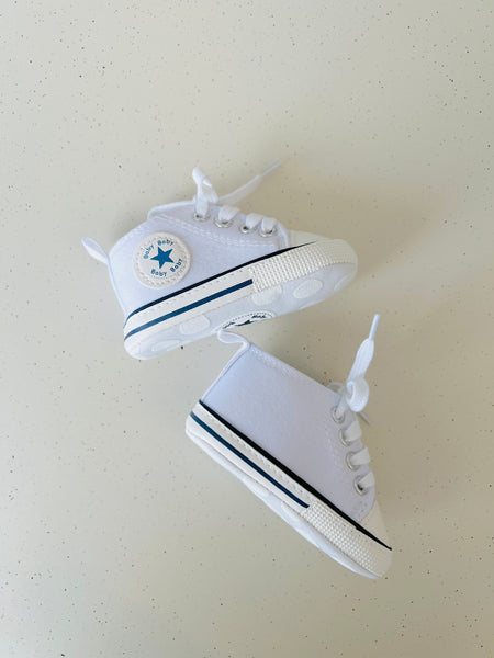 first little shoesies - white (size 1, 3)