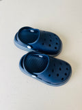 navy blue slip-on foam shoes