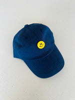 smiley button baseball hat