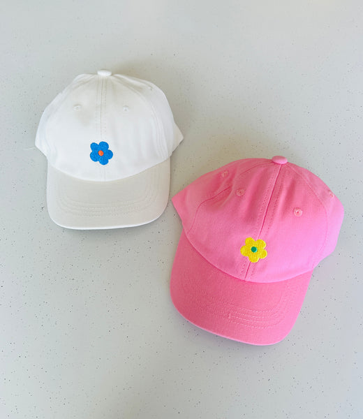 flower baseball hat (cream)