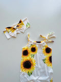 sunflower jumpsuit (3-6m)