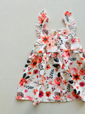 coral blooms dress