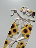 sunflower jumpsuit (3-6m)
