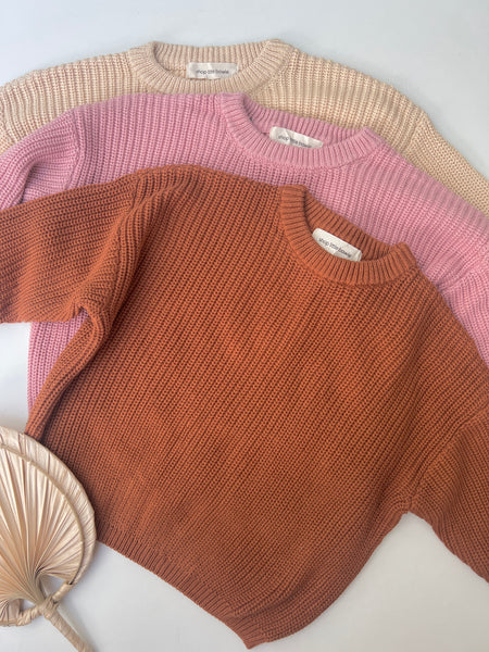 little bowie oversized knit sweater