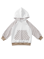 little bowie checkerboard hoodie (9-12m)